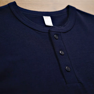 Heavyweight Vintage Henley – Built Like the Good Old Days
