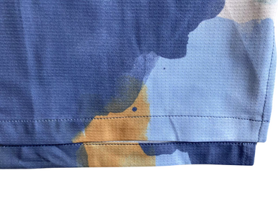 Camicia a maniche corte con colletto cubano in stile retrò tie-dye – Asciugatura rapida, traspirante