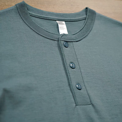 Heavyweight Vintage Henley – Built Like the Good Old Days