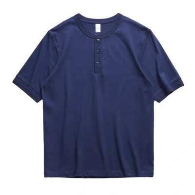 Heavyweight Vintage Henley – Built Like the Good Old Days