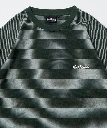 WILD THINGS x FREAK'S STORE Exclusive Micro-Stripe Logo T-Shirt
