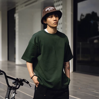 the most affordable men basic tee - serona cotton shirt in green