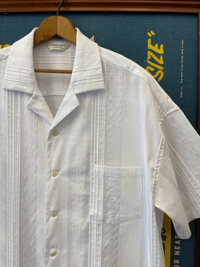 Cuban Jacquard White Shirt Comfysocks