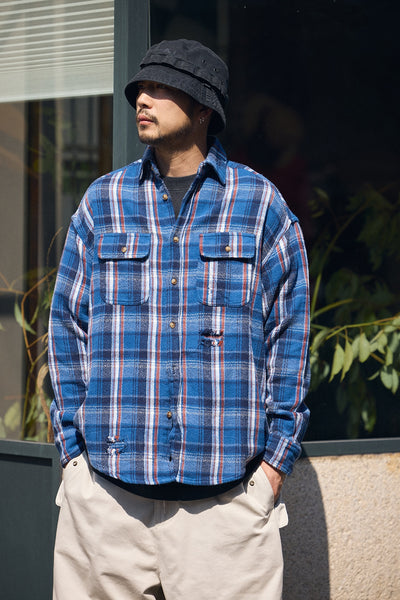 Lars - Distressed Classic Check Shirt – Your New Favorite Shirt
