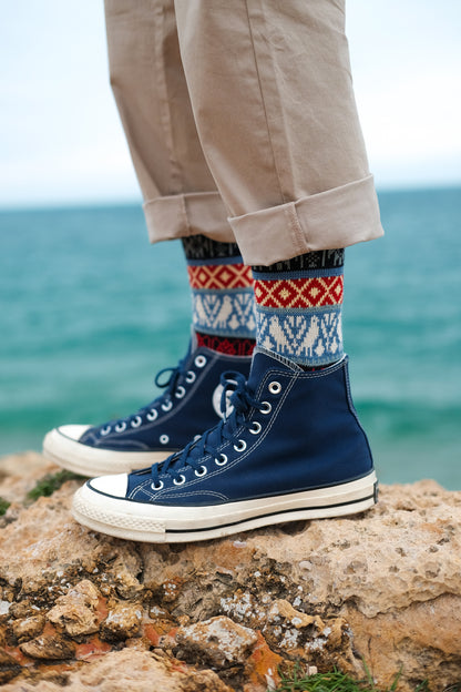 Boi Socks - Blue and Red