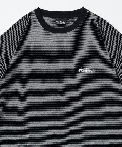 WILD THINGS x FREAK'S STORE Exclusive Micro-Stripe Logo T-Shirt