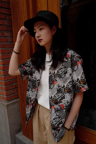 Ondori  - Ukiyo-e Hawaiian Shirt Comfysocks