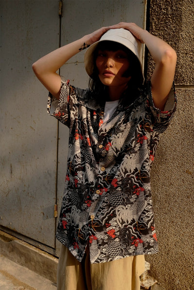 Ondori  - Ukiyo-e Hawaiian Shirt Comfysocks