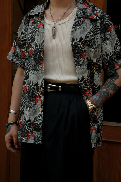 Ondori  - Ukiyo-e Hawaiian Shirt Comfysocks