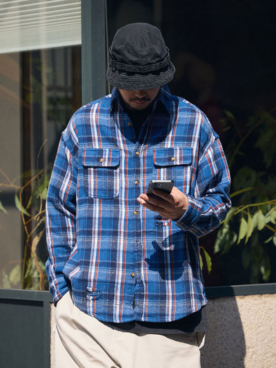 Lars - Distressed Classic Check Shirt – Your New Favorite Shirt