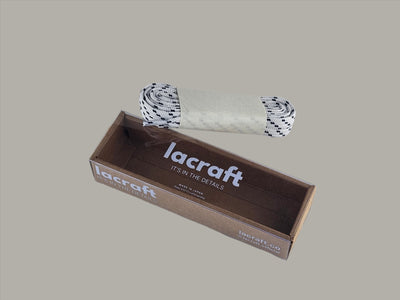 BLUE & WHITE DOUBLE FIBER SHOELACES - SAILOR 【MADE IN JAPAN】 Lacraft