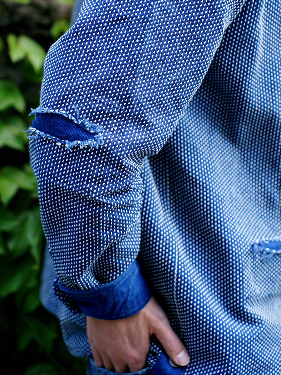 Indigo Sashiko Tie-Dye Shirt Jacket – Crafted to Make a Statement Comfysocks
