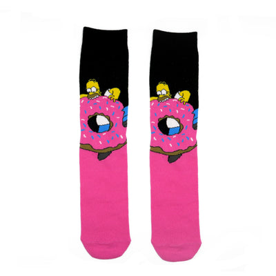 simpson homer eating donuts crewsocks
