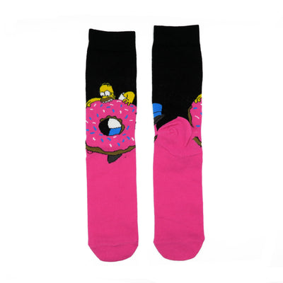 simpson homer eating donuts crewsocks