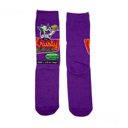 Simpsons Character - Krusty Burger Purple Socks Comfysocks