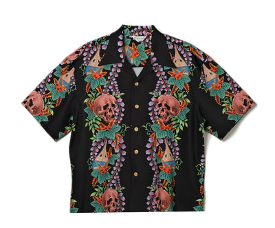 Retro Skull Print Aloha Shirt – Bold, Breezy, and Totally Summer