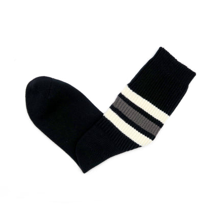 Sporty Black Knitted Socks  Comfysocks