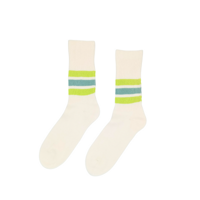 sporty striped socks neon yellow socks Comfysocks
