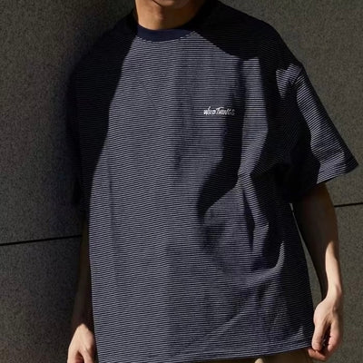 WILD THINGS x FREAK'S STORE Exclusive Micro-Stripe Logo T-Shirt