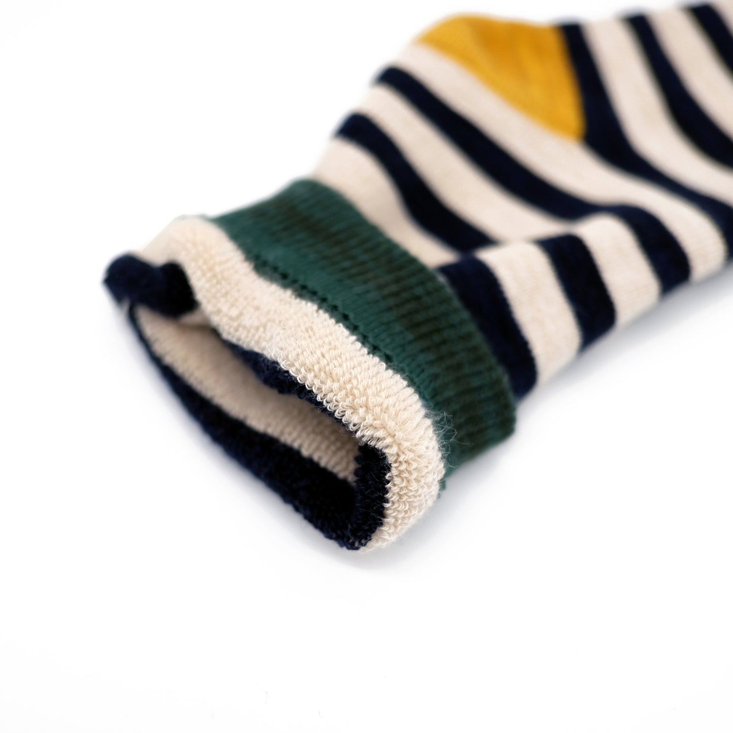 Thick Stripe Sock - Green