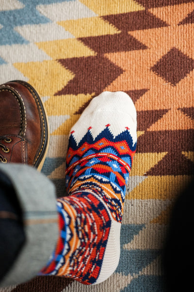 tanami white socks on carpet Comfysocks