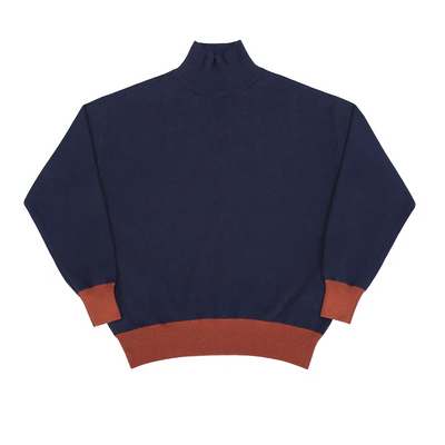 Two Tone Colour Oversize Mixed Cashmere Sweater Comfysocks