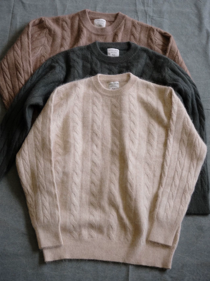 Brushed Merino Cable Knit