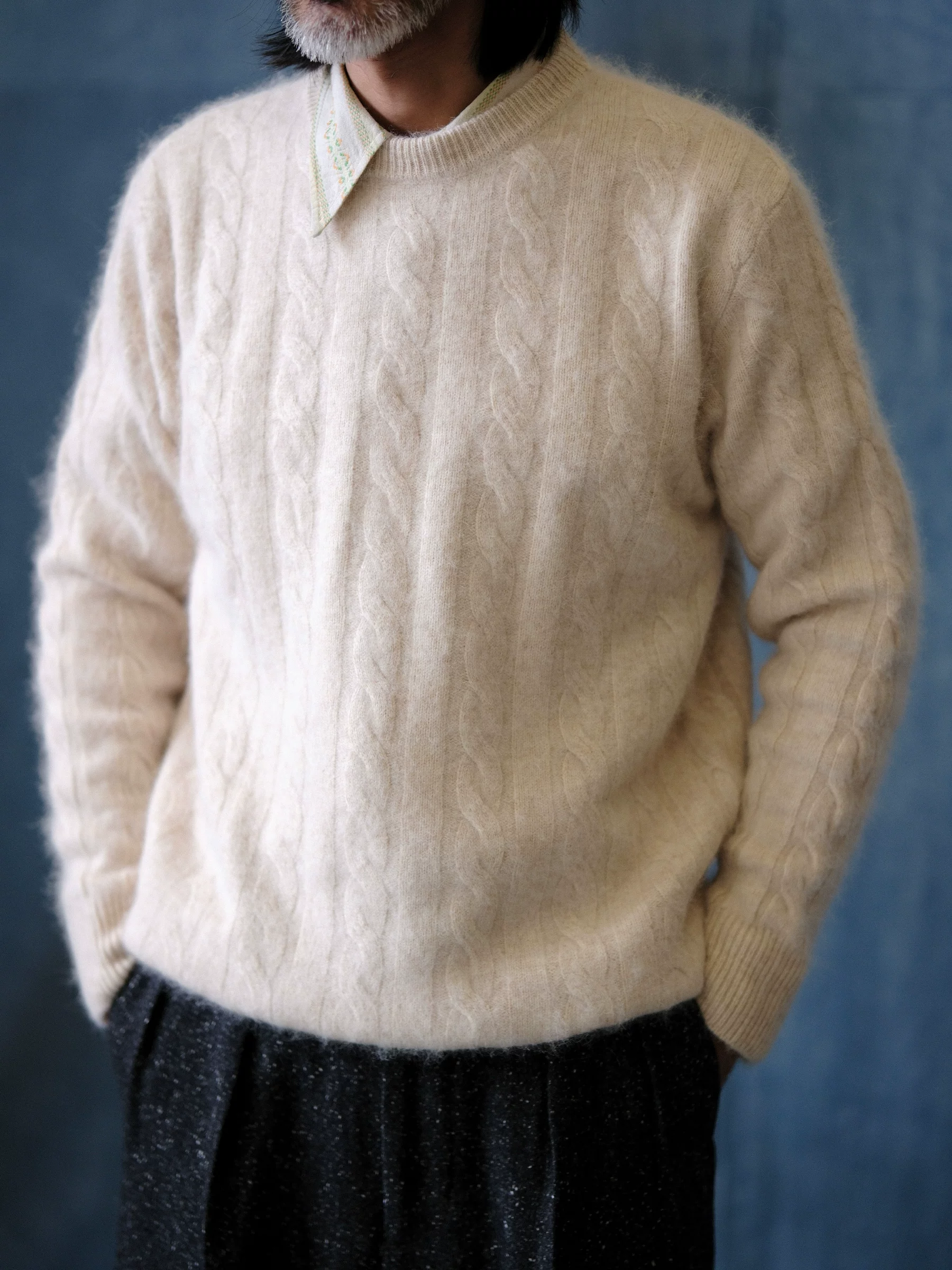 Brushed Merino Cable Knit