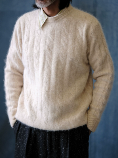 Brushed Merino Cable Knit