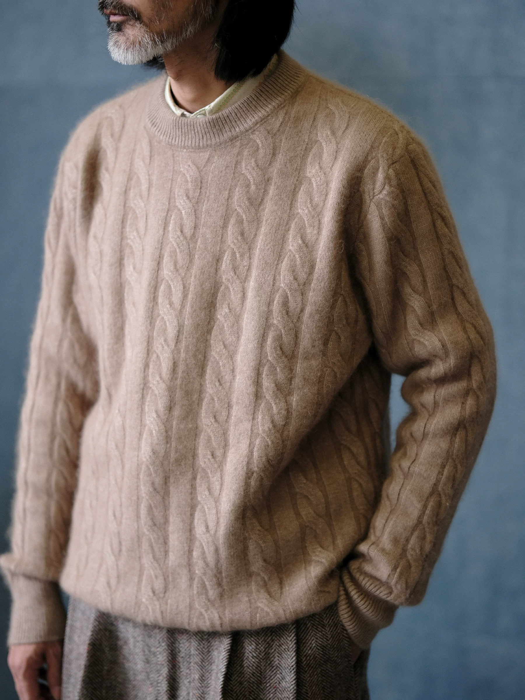 Brushed Merino Cable Knit