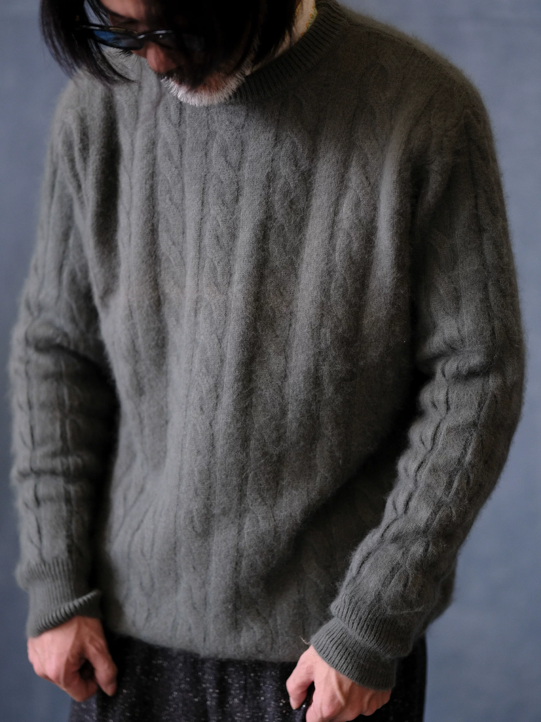 Brushed Merino Cable Knit