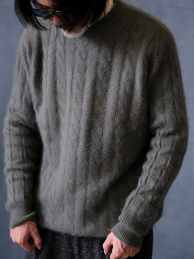 Brushed Merino Cable Knit