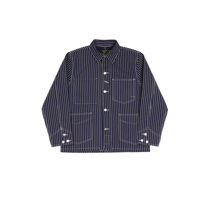 Lightweight Railroad Stripe Workwear Jacket