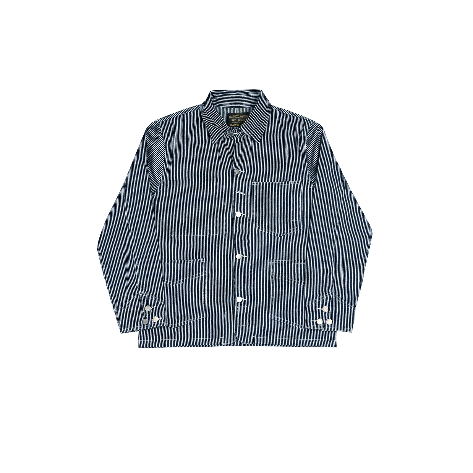 Lightweight Railroad Stripe Workwear Jacket