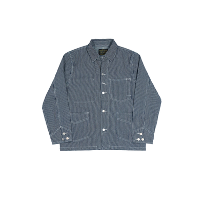 Lightweight Railroad Stripe Workwear Jacket