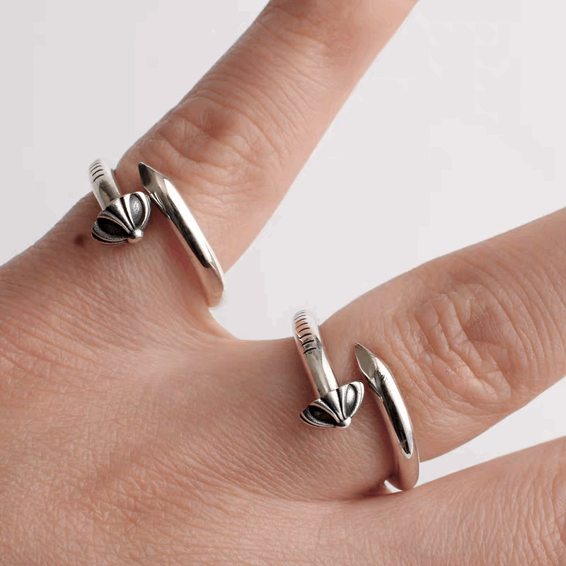 Handmade 925 Silver Nail Ring
