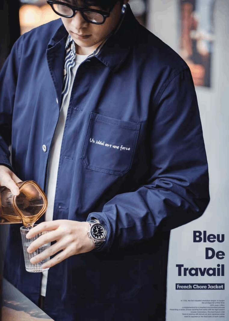 French Chore jacket - Navy