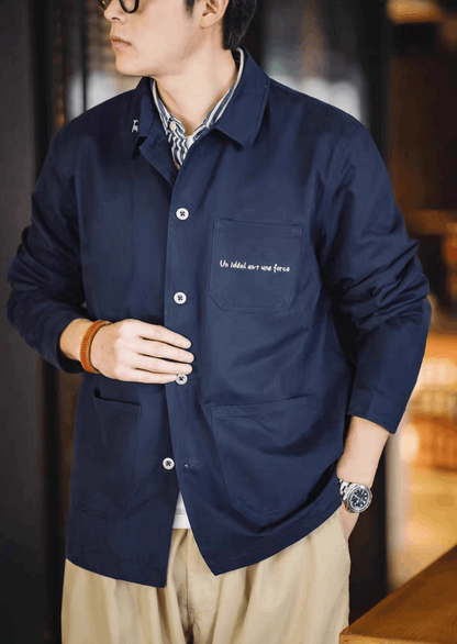 French Chore jacket - Navy