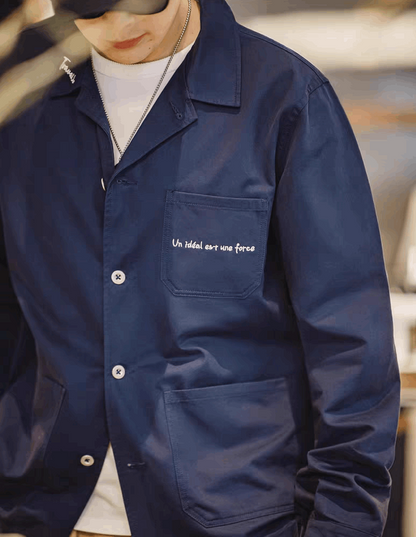 French Chore jacket - Navy
