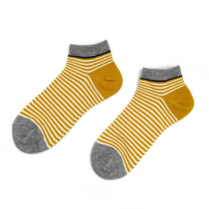 Thin Stripe Yellow Low socks