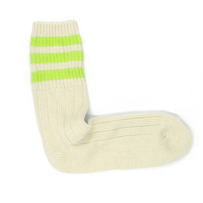 Three Striped Socks - Neon Green - Comfysocks