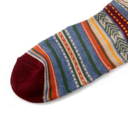 Tribal Stripe Low Socks - Mustard