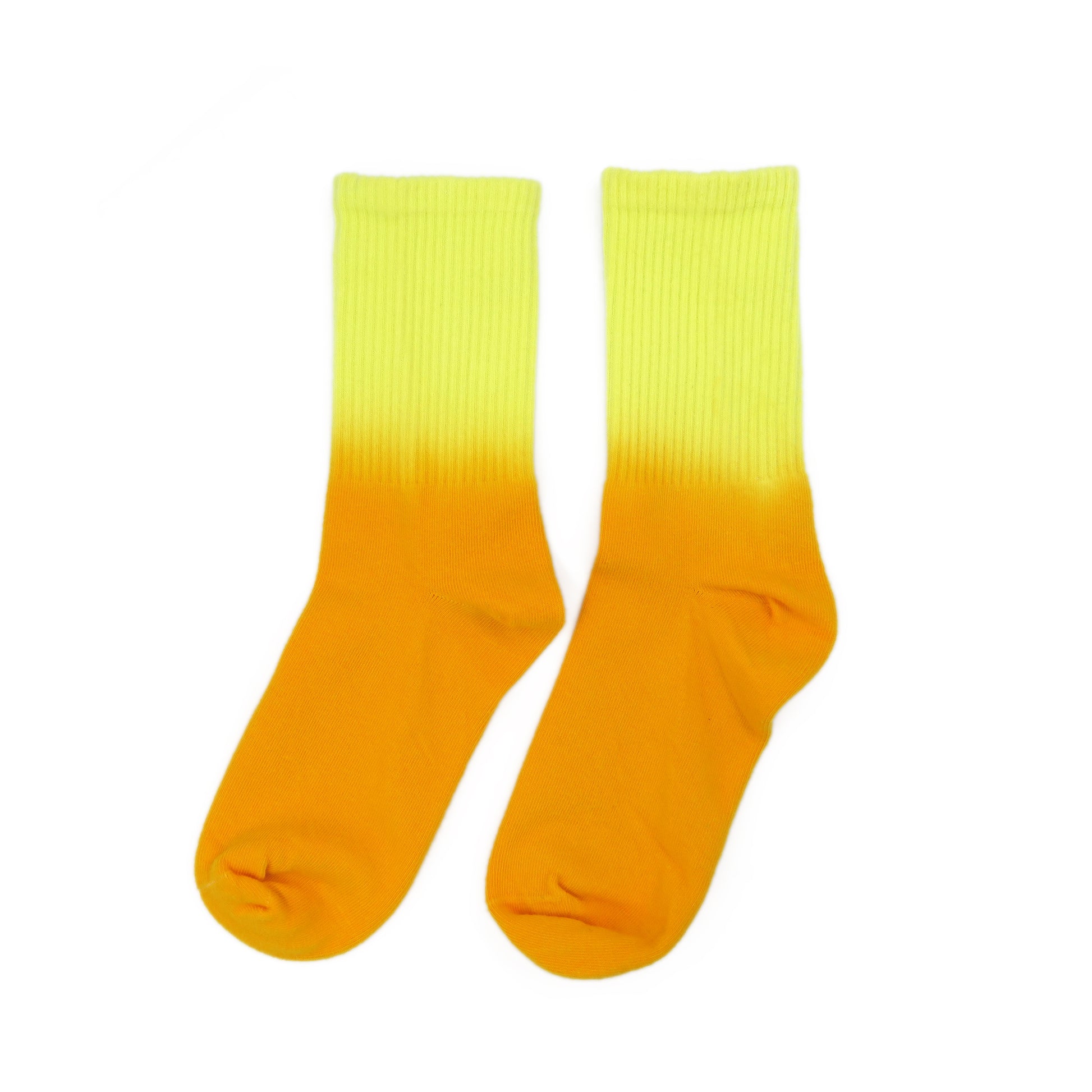Tie Dye sock - Neon Yellow & Orange - Comfysocks