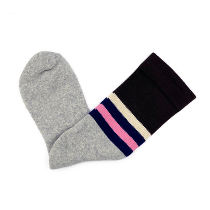 vintage stripe brown socks - comfysocks