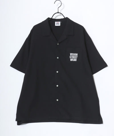 Vision Street Wear Oversized Ghost Skater Embroidered Shirt | Black