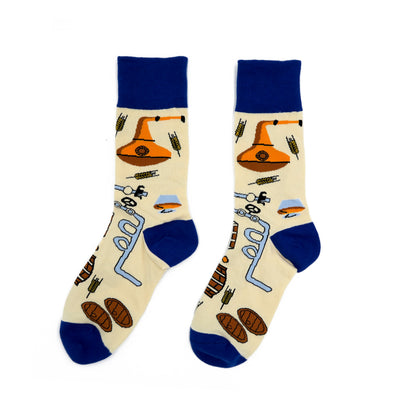 whiskey distillery socks dad socks  funky pattern men sock Comfysocks