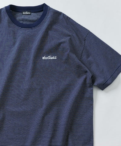 WILD THINGS x FREAK'S STORE Exclusive Micro-Stripe Logo T-Shirt