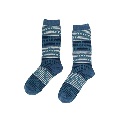 Yara Blue Socks - comfysocks men cotton socks