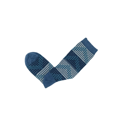 Yara Blue Socks - comfysocks men cotton socks 