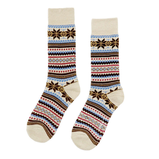 yuki tribal snowflake sock